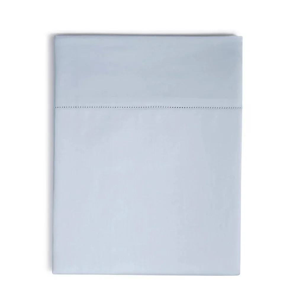 brand new SKY BLUE Hotel Collection 680 TC 100% Supima Cotton FULL Flat Sheet